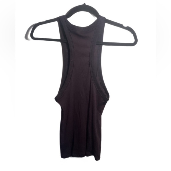 Free People wide eye Sleeveless Cotton Stretch Lightweight Black Tank Top XS - Picture 3 of 4